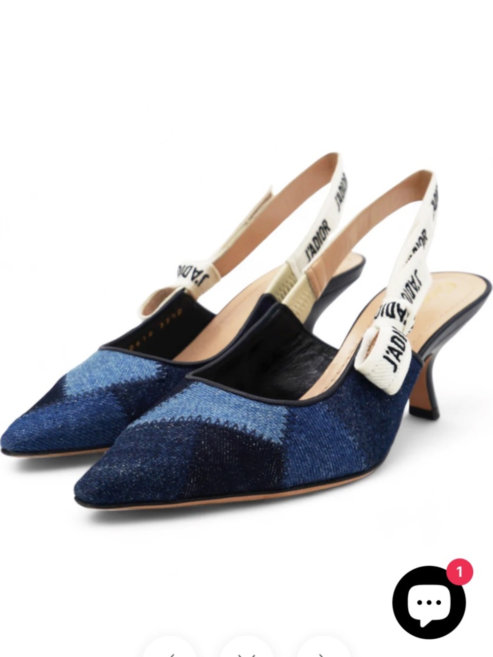 J'Adior Slingback Pumps Patchwork
Denim Size 38